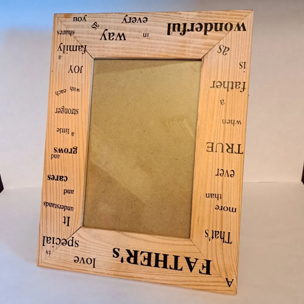 Father's Love Picture Photo Frame Wooden For 5.5 X 3.5 Inch Photo